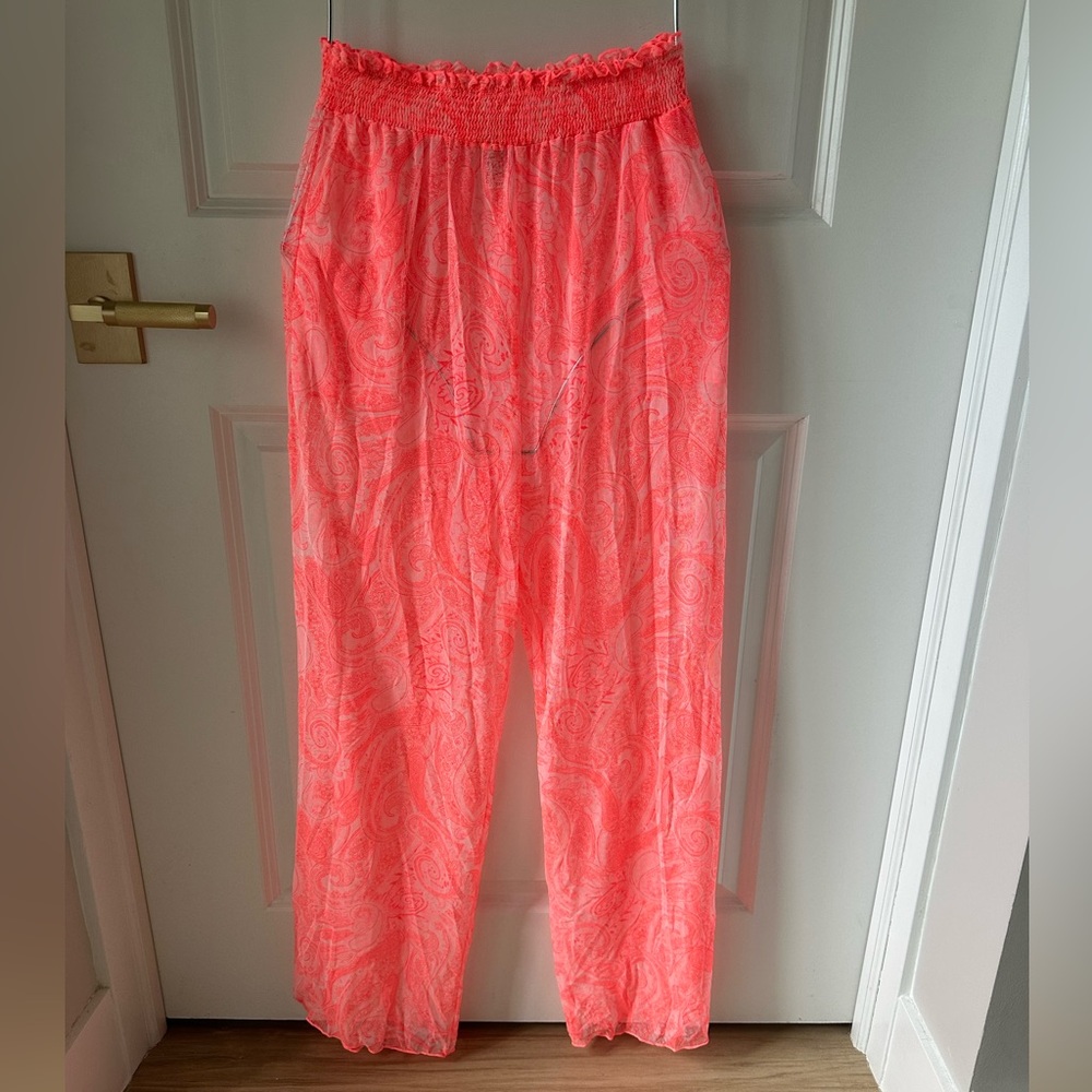 Cia Marítima Coral Paisley Sheer Pants